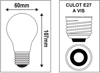 Ampoule E27 SYLVANIA ToLEDo Standard 10W