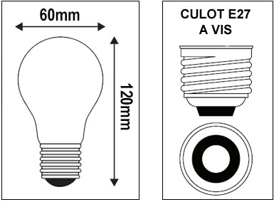 Ampoule E27 SYLVANIA ToLEDo Standard 13W