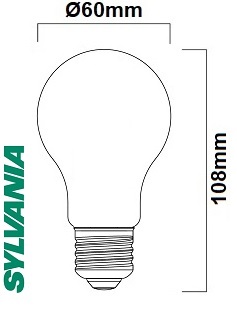 Ampoule satinée E27 SYLVANIA ToLEDo Retro GLS