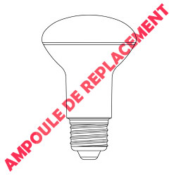 Spot LED Rouge R63 de remplacement