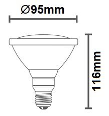 Ampoule réflecteur LED PAR30 DURALAMP