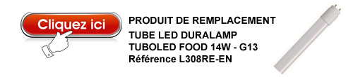 Tube led de remplacement DURALAMP L308RE-EN