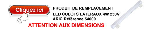 Remplacement du tube ARIC 40W 230V culot ARIC