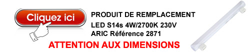 Remplacement du tube ARIC 35W S14d 230V