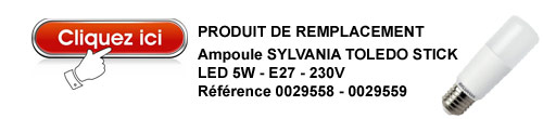 ampoule de remplacement LED SYLVANIA ToLEDo STICK 5W