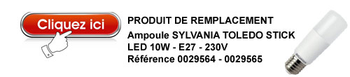 ampoule de remplacement LED SYLVANIA ToLEDo STICK 10W