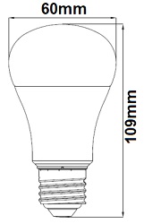 Lampe standard A60 TUNGSRAM 93104792