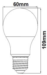 Lampe standard A60 TUNGSRAM 93104788