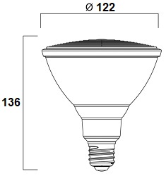 Spot LED BBENEITO R-LINE PAR38 E27