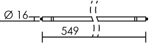 Dimension tube LED ARIC 2878 2879