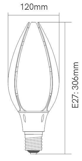 Dimensions lampe BENEITO NOA 85W E27230V