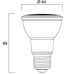 Spot LED SYLVANIA RefLED PAR20 E27