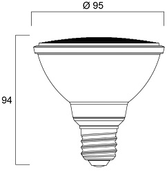 Spot LED SYLVANIA RefLED PAR30 E27