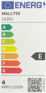 Classe énergétique ampoule flamme géante LED B22
