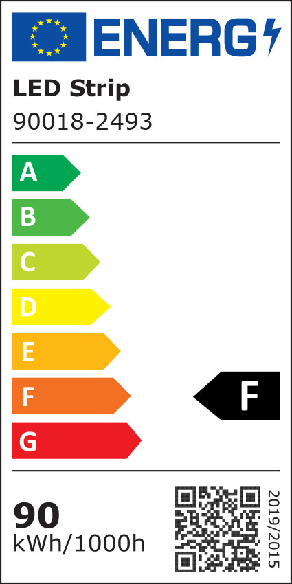 Classe énergétique ruban LED JISO 90018-2493