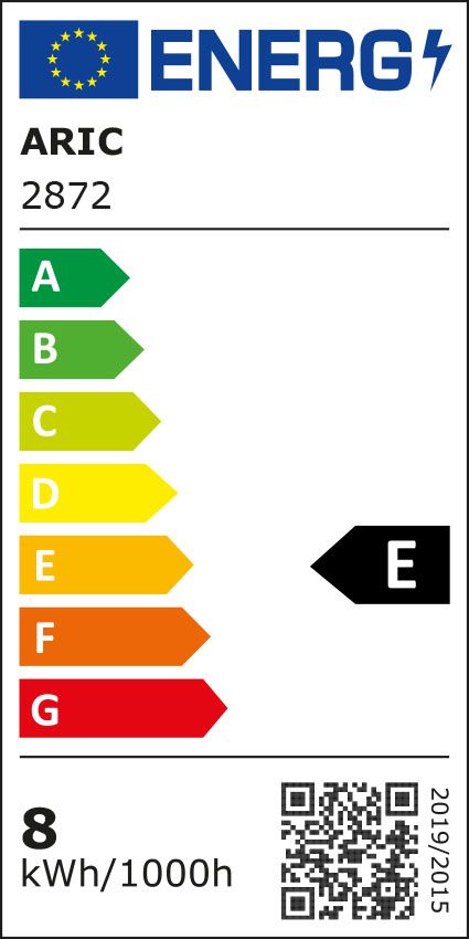 Classe énergétique ampoule ARIC 2872
