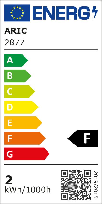Classe énergétique ampoule ARIC 2877