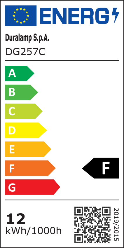 Classe énergétique ampoule DURALAMP DG257C
