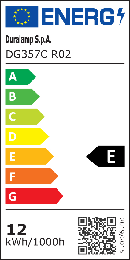 Classe énergétique ampoule DURALAMP DG357C