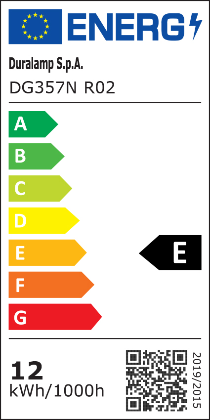 Classe énergétique ampoule DURALAMP DG357N