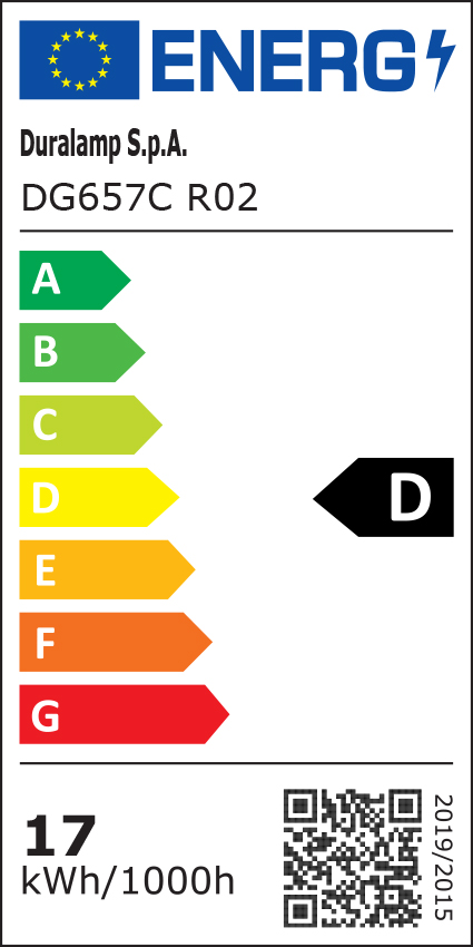 Classe énergétique ampoule DURALAMP DG657C