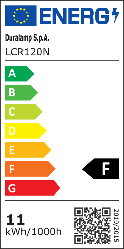 Classe énergétique ampoule DURALAMP LCR120N