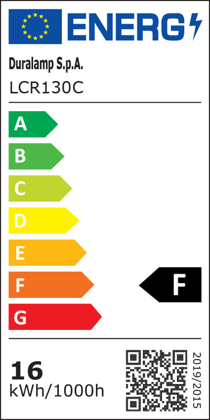 Classe énergétique ampoule DURALAMP LCR130C