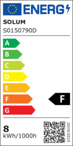 Classe énergétique luminaire SOLUM S0150790D