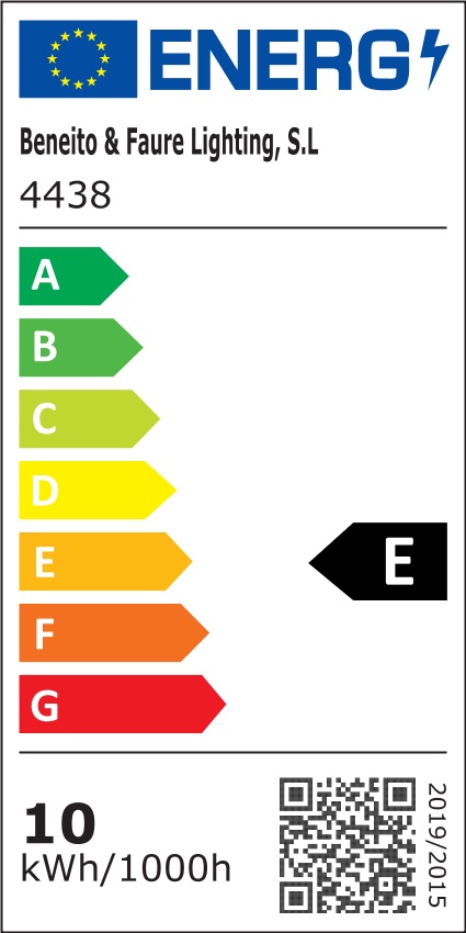 Classe énergétique luminaire BENEITO 4438