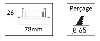 Dimensions collerette fixe JISO 631D