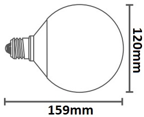 Dimensions lampe globe duralamp DG457