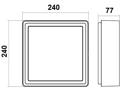 dimensions hublot rond SG Frame Square