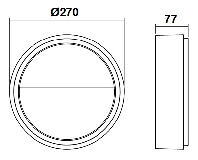 dimensions hublot mural rond SG Frame Round