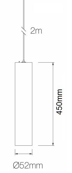 Dimensions suspension BENEITO ATMOS