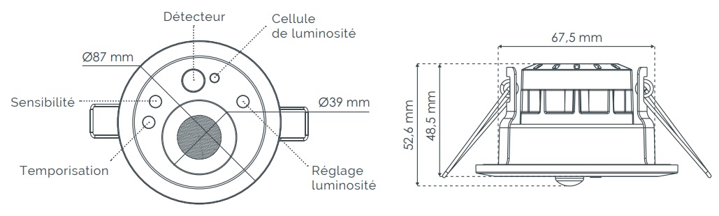 Dimensions spot Solum DELTA S
