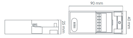 Dimensions alimentation séparée SOLUM LEA