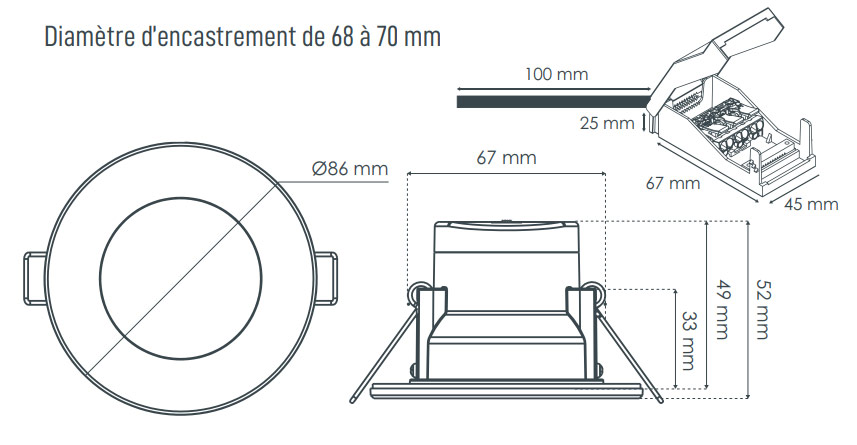 Dimensions spot Solum DELTA S