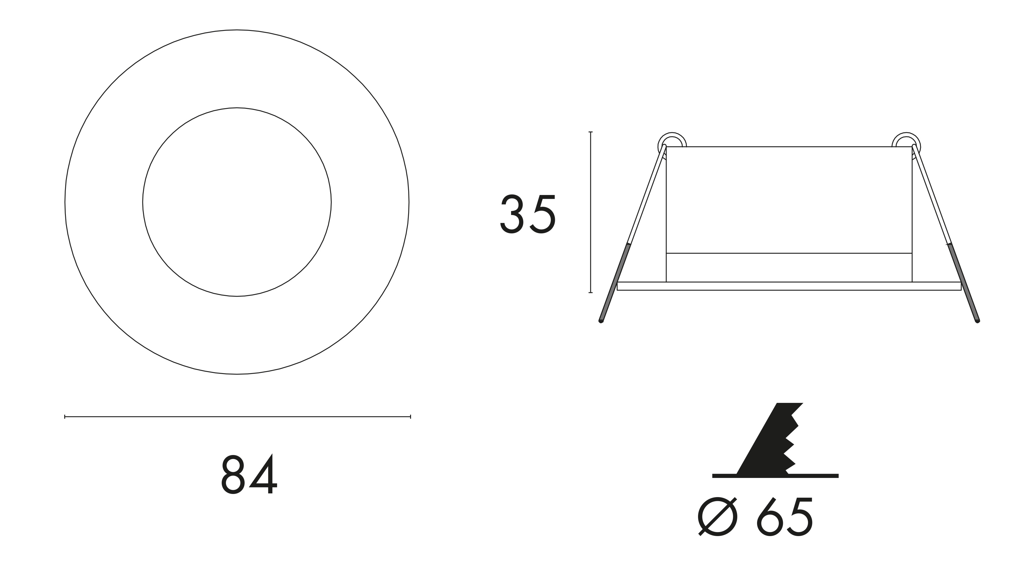 Dimensions collerette fixe JISO 107D