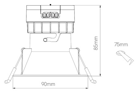 Dimensions spot BENEITO PULCOM ROND