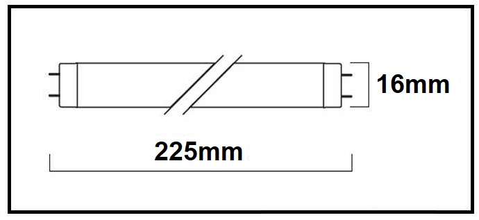 Dimensions tubes SYLVANIA BL368 6W-11W