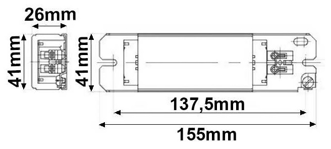 Dimensions ballast VOSSLOH 508185