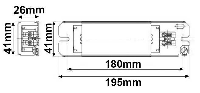 Dimensions ballast VOSSLOH 508186