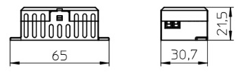 Dimensions convertisseur LED VOSSLOH 186519