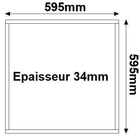 Dimensions dalle LED JISO 32440