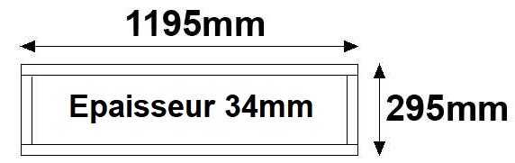 Dimensions dalle LED JISO 32140