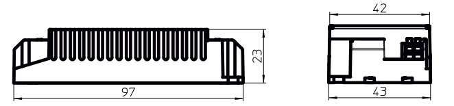 Dimensions alimentation Vossloh 187443