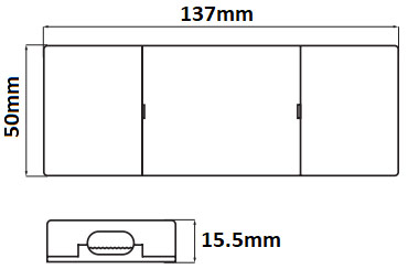 Dimensions transformateur 24V 24W LCI 1600605