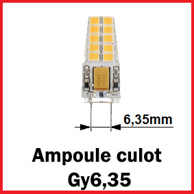 ampoule culot Gy6,35
