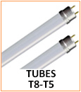 Tubes LED T8 ou T5, culots G13 ou G5