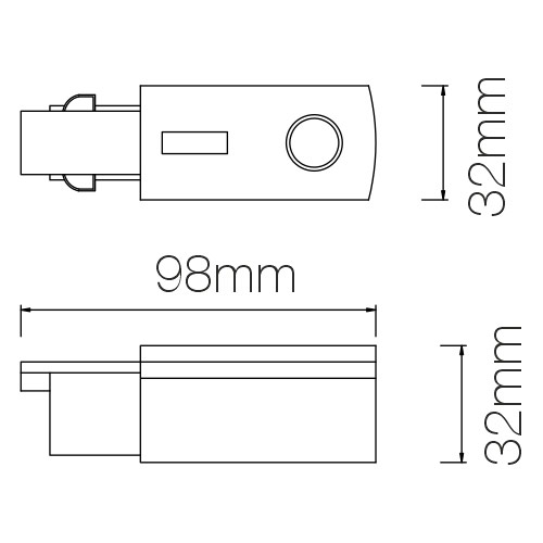 Dimensions alimentation rail 3 allumage